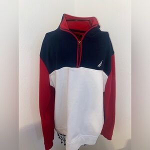 Nautica, women’s, L, quarter zip, long sleeve sweatshirt